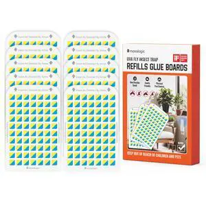 Sticky Card Plug Refill Replacement Glue Cards for Flying Insect Trap Indoor-10pack (No Device) Sticky Card Plug Refill Replacement Glue Cards for Flying Insect Trap Indoor-10pack (No Device)