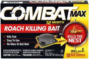 Max 12 Month Roach Killing Bait, Small Roach Bait Station, 18 Count, Child-Resistant, Fast-Acting Fipronil Cockroach Killer & Nest Destroyer, No Vapor, Fumes or Odor, Mess-Free Max 12 Month Roach Killing Bait, Small Roach Bait Station, 18 Count, Child-Resistant, Fast-Acting Fipronil Cockroach Killer & Nest Destroyer, No Vapor, Fumes or Odor, Mess-Free