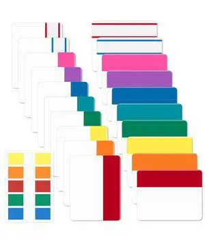 Sticky Index Tabs, 500 Pcs, 21 Sets, Vibrant Sticky Index Tabs, 500 Pcs, 21 Sets, Vibrant