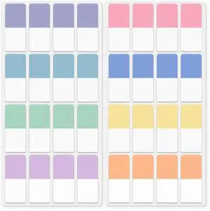 Sticky Index Tabs, 480 Pcs, Pastel Sticky Tabs for Notebooks Sticky Index Tabs, 480 Pcs, Pastel Sticky Tabs for Notebooks