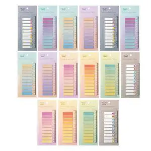Colorful Sticky Tabs, 16 Sets, 3200 pcs, Translucent Page Markers Colorful Sticky Tabs, 16 Sets, 3200 pcs, Translucent Page Markers