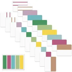 500 PCS Sticky Index Tabs 21 Sets, Colorful Book Tabs for Notebooks 500 PCS Sticky Index Tabs 21 Sets, Colorful Book Tabs for Notebooks