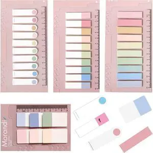 Index Tabs with Ruler, 4 Pack 660 Pieces Sticky Tab, Note Page Marker, Writable and Repositionable File Flags Morandi Pages Markers Book Labels for Reading Tab, Classify Files (Color A) Index Tabs with Ruler, 4 Pack 660 Pieces Sticky Tab, Note Page Marker, Writable and Repositionable File Flags Morandi Pages Markers Book Labels for Reading Tab, Classify Files (Color A)