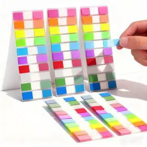 Sticky Tabs, 1000Pcs Transparent Pop Up Writable Colored Book Index Tab, Colorful Repositionable Page Markers Book Tabs for Books and Classify Files, Reading Notes, Teacher Supplies Sticky Tabs, 1000Pcs Transparent Pop Up Writable Colored Book Index Tab, Colorful Repositionable Page Markers Book Tabs for Books and Classify Files, Reading Notes, Teacher Supplies