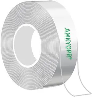 Double Sided Acrylic Mounting Tape, 10FT x 1/2in Clear Heavy Duty Adhesive Foam Tape, Removable No Residue Waterproof Tape for LED Strip Lights, Picture Frames, Wall Decor, Home Office Organization Double Sided Acrylic Mounting Tape, 10FT x 1/2in Clear Heavy Duty Adhesive Foam Tape, Removable No Residue Waterproof Tape for LED Strip Lights, Picture Frames, Wall Decor, Home Office Organization