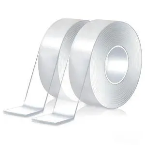 Nano Double Sided Tape Heavy Duty Strong Adhesive, 2 Rolls (0.8in×9.85ft & 1.2in×9.85ft), Removable Reusable Clear Mounting Tape for Wall, Carpet & Picture Hanging Nano Double Sided Tape Heavy Duty Strong Adhesive, 2 Rolls (0.8in×9.85ft & 1.2in×9.85ft), Removable Reusable Clear Mounting Tape for Wall, Carpet & Picture Hanging