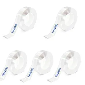 Nano Double Sided Tape, 5 Rolls x 9.8ft Transparent, Traceless & Washable Adhesive Tape, Reusable Strong Grip for Carpets, Photo Walls & Home Decor Nano Double Sided Tape, 5 Rolls x 9.8ft Transparent, Traceless & Washable Adhesive Tape, Reusable Strong Grip for Carpets, Photo Walls & Home Decor