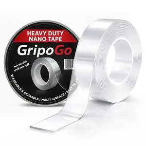 Double Sided Tape Heavy Duty, Clear Double Sided Mounting Tape, Nano Tape, Double Sided Adhesive Tape, Washable, Reusable & Traceless for Multi-Surface Use, Rug Grip, Wall & DIY Projects (Pack of 1) Double Sided Tape Heavy Duty, Clear Double Sided Mounting Tape, Nano Tape, Double Sided Adhesive Tape, Washable, Reusable & Traceless for Multi-Surface Use, Rug Grip, Wall & DIY Projects (Pack of 1)