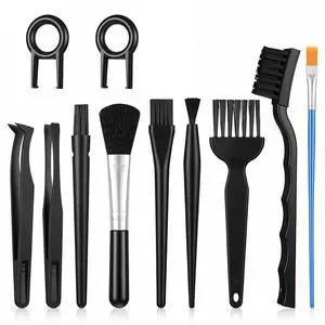 11 Pcs Mini Keyboard Cleaning Brushes Kit, Mini Anti Static Brush with Keycap Puller Tweezers, Dust Cleaning Brushes for Electronic Devices Computer Motherboard Fans Camera Small Space 11 Pcs Mini Keyboard Cleaning Brushes Kit, Mini Anti Static Brush with Keycap Puller Tweezers, Dust Cleaning Brushes for Electronic Devices Computer Motherboard Fans Camera Small Space