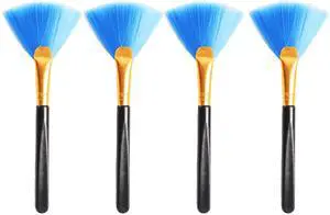 4PCS Super Soft Cleaning Fan Brush Fibre Blue 12.5cm Cleaning Computer Keyboard Dust Lens Mobile Phone Razor Cleaning Brush Display Electronics Crevice Cleaning 4PCS Super Soft Cleaning Fan Brush Fibre Blue 12.5cm Cleaning Computer Keyboard Dust Lens Mobile Phone Razor Cleaning Brush Display Electronics Crevice Cleaning