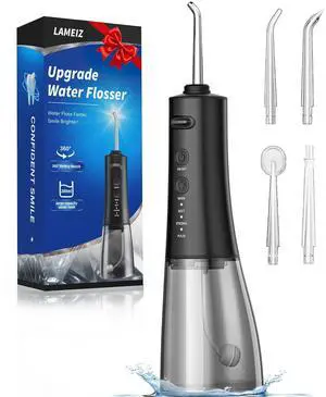 Water Flosser, 300ML Portable Cordless Water Dental Flossers for Teeth Deep Cleaning, IPX7 Waterproof Rechargeable Electric Oral Irrigator Teeth Pick for Travel Home Use and Braces Care Water Flosser, 300ML Portable Cordless Water Dental Flossers for Teeth Deep Cleaning, IPX7 Waterproof Rechargeable Electric Oral Irrigator Teeth Pick for Travel Home Use and Braces Care