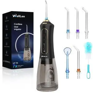 Water Flossers for Teeth, 300ML Cordless Oral Irrigator Rechargeable Dental Flosser Picks with 5 Modes 5 Jet Tips,IPX7 Waterproof Teeth Cleaner for Braces Gum Care, Home Travel Use Water Flossers for Teeth, 300ML Cordless Oral Irrigator Rechargeable Dental Flosser Picks with 5 Modes 5 Jet Tips,IPX7 Waterproof Teeth Cleaner for Braces Gum Care, Home Travel Use