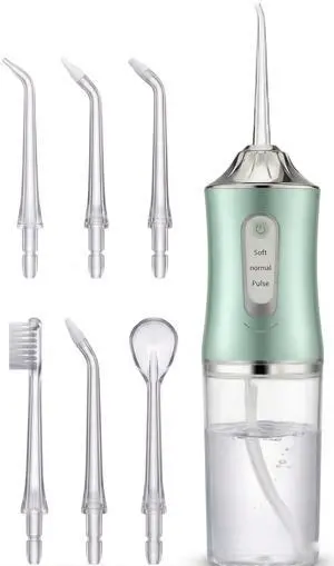 Zyler Cordless Water Flosser for Teeth, Rechargeable Electric Flosser for Teeth, 3 Cleaning Modes, Portable Oral Irrigator, Travel Water Flosser for Plaque Removal and Daily Dental Care (Green) Zyler Cordless Water Flosser for Teeth, Rechargeable Electric Flosser for Teeth, 3 Cleaning Modes, Portable Oral Irrigator, Travel Water Flosser for Plaque Removal and Daily Dental Care (Green)