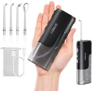 Mini Water Flosser for Travel: Portable Compact Design, Cordless Oral Irrigator with 4 Modes, Removable Tank, IPX7 Waterproof for Braces, Orthodontic, Sensitive Teeth On-the-Go Use, Black Mini Water Flosser for Travel: Portable Compact Design, Cordless Oral Irrigator with 4 Modes, Removable Tank, IPX7 Waterproof for Braces, Orthodontic, Sensitive Teeth On-the-Go Use, Black