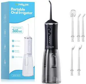 Water Dental Flosser for Teeth Pick, Cordless 360ML Tank 5 Jet Tips Electric Flosser, Rechargeable 4 Mode IPX7 Oral Irrigator for Implants, Brace & Sensitive Teeth Care, Home & Travel Use Water Dental Flosser for Teeth Pick, Cordless 360ML Tank 5 Jet Tips Electric Flosser, Rechargeable 4 Mode IPX7 Oral Irrigator for Implants, Brace & Sensitive Teeth Care, Home & Travel Use