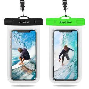 2 Pack Waterproof Phone Pouch, Underwater Phone Case Up to 7", Dry Bag for iPhone 17 Air 16 15 14 13 Pro Plus Max, Galaxy S24 S23 S22 Ultra Pixel, Beach Essentials -Clear & Green 2 Pack Waterproof Phone Pouch, Underwater Phone Case Up to 7", Dry Bag for iPhone 17 Air 16 15 14 13 Pro Plus Max, Galaxy S24 S23 S22 Ultra Pixel, Beach Essentials -Clear & Green