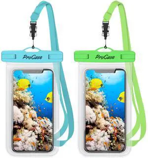 2 Pack Waterproof Phone Pouch Case, 7" Universal Underwater Cellphone Dry Bag for iPhone 17 Air 16 15 14 13 Pro Plus Max 12 11, Galaxy S24 S23 S22 Ultra Pixel -Blue/Green 2 Pack Waterproof Phone Pouch Case, 7" Universal Underwater Cellphone Dry Bag for iPhone 17 Air 16 15 14 13 Pro Plus Max 12 11, Galaxy S24 S23 S22 Ultra Pixel -Blue/Green