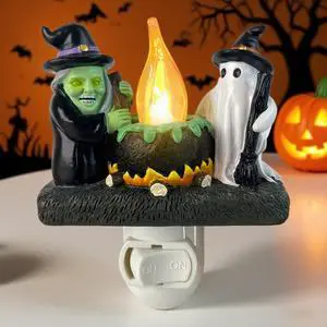 Ghost Campfire Nightlight,Ghost Witch Campfire Flickering Nightlight, Halloween Decoration Indoor Vintage,Halloweon Night Lights Plug in to Wall Halloween Decor Bedroom Home Decor Ghost Campfire Nightlight,Ghost Witch Campfire Flickering Nightlight, Halloween Decoration Indoor Vintage,Halloweon Night Lights Plug in to Wall Halloween Decor Bedroom Home Decor