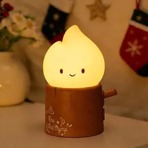 Stump Fire Night Light, Flameless Candles Lamp, Rechargeable Silicone Flame lamp, Portable Campfire Light, Cute Night Light for Bedroom, Outdoor, Camp, Funny Gifts for Kids Teens Adults Stump Fire Night Light, Flameless Candles Lamp, Rechargeable Silicone Flame lamp, Portable Campfire Light, Cute Night Light for Bedroom, Outdoor, Camp, Funny Gifts for Kids Teens Adults