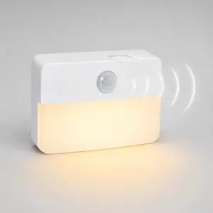 Motion Sensor Night Light Indoor Stair Lights Warm White Stick-On Closet Lights, Battery Operated Hallway Cabinet, Bedroom, Kitchen Lamps (1 Pack Battery Night Lights 3 AA) Motion Sensor Night Light Indoor Stair Lights Warm White Stick-On Closet Lights, Battery Operated Hallway Cabinet, Bedroom, Kitchen Lamps (1 Pack Battery Night Lights 3 AA)