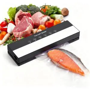 Vacuum Sealer for Food,Food Vacuum Sealer Machine Portable Compact with Auto Seal, Dry & Moist Modes for Sous Vide, Meal Prep, Marinator, Food Storage & Leftovers (Silver, 10 Vacuum Bags) Vacuum Sealer for Food,Food Vacuum Sealer Machine Portable Compact with Auto Seal, Dry & Moist Modes for Sous Vide, Meal Prep, Marinator, Food Storage & Leftovers (Silver, 10 Vacuum Bags)
