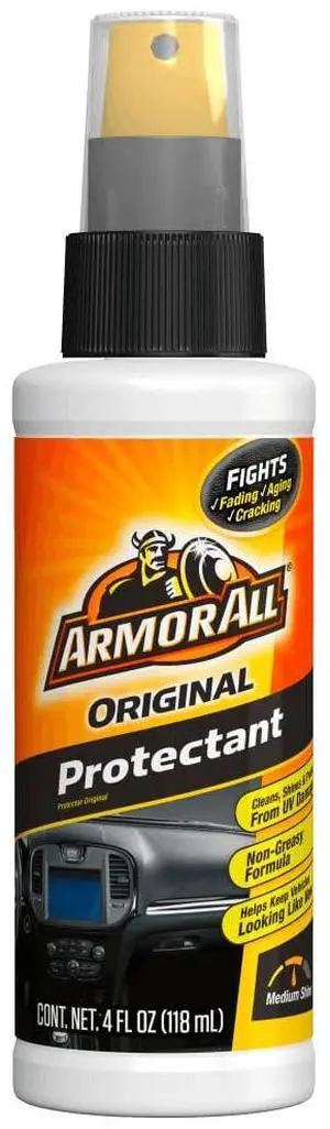 Original Protectant Spray by Armor All, Car Interior Cleaner with UV Protection to Fight Cracking & Fading, 4 Oz Original Protectant Spray by Armor All, Car Interior Cleaner with UV Protection to Fight Cracking & Fading, 4 Oz