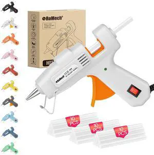 20W Mini Hot Glue Gun with 30 Glue Sticks Set, Fast Preheating Hot Glue Gun Kit Heavy Duty Gluegun for Craft, DIY, Repairs (White) 20W Mini Hot Glue Gun with 30 Glue Sticks Set, Fast Preheating Hot Glue Gun Kit Heavy Duty Gluegun for Craft, DIY, Repairs (White)