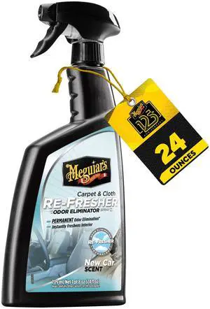 Carpet and Cloth Re-Fresher Odor Eliminator Spray, Car Air Freshener, Fights Odors and Freshens Fabrics in your Car, Easy to Use Trigger Spray, 24 Oz Carpet and Cloth Re-Fresher Odor Eliminator Spray, Car Air Freshener, Fights Odors and Freshens Fabrics in your Car, Easy to Use Trigger Spray, 24 Oz