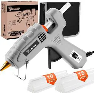 Hot Glue Gun Full Size: 60/100Watt Dual Temp Hot Glue Gun Kit with 25 Glue Sticks, Organize Storage Case, Heavy Duty Heat Glue Gun Tool Set for Home Repair, Art & Crafts, DIY Hot Glue Gun Full Size: 60/100Watt Dual Temp Hot Glue Gun Kit with 25 Glue Sticks, Organize Storage Case, Heavy Duty Heat Glue Gun Tool Set for Home Repair, Art & Crafts, DIY
