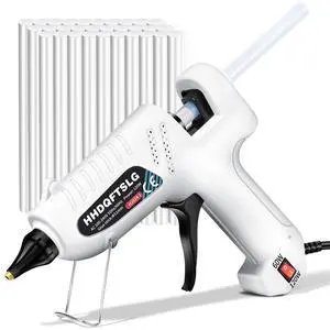 60/120W Full Size Hot Glue Gun Kit, Dual Power Glue Gun with 30PCS Premium Glue Sticks (6"x0.44"), Fast Preheating Heavy Duty Industrial Hot Melt Glue Gun for Craft,DIY and Gift Making 60/120W Full Size Hot Glue Gun Kit, Dual Power Glue Gun with 30PCS Premium Glue Sticks (6"x0.44"), Fast Preheating Heavy Duty Industrial Hot Melt Glue Gun for Craft,DIY and Gift Making