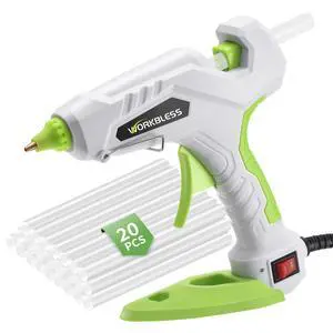 Hot Glue Gun Full Size, 60W/100W Dual Temp Large Glue Gun with 20PCS Sticks Set, High Temp Heavy Duty Industrial Glue Gun for Craft, Arts, Home Repair, DIY & Sealing Hot Glue Gun Full Size, 60W/100W Dual Temp Large Glue Gun with 20PCS Sticks Set, High Temp Heavy Duty Industrial Glue Gun for Craft, Arts, Home Repair, DIY & Sealing