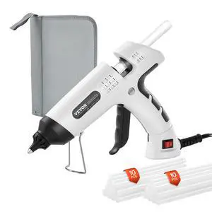 Hot Glue Gun, 60/100W Dual Power, Mini Hot Glue Gun with 20 Premium Glue Sticks and Oxford Cloth Bag, Fast Preheating & High Temp Melt Glue Gun for Crafts, Arts, DIY, Quick Home Repairs, White Hot Glue Gun, 60/100W Dual Power, Mini Hot Glue Gun with 20 Premium Glue Sticks and Oxford Cloth Bag, Fast Preheating & High Temp Melt Glue Gun for Crafts, Arts, DIY, Quick Home Repairs, White