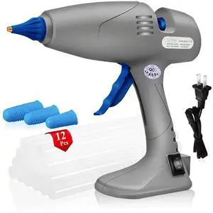 Hot Glue Gun Full-Size, 80/120W Dual Temp, Anti-Drip, for DIY Craft Hot Glue Gun Full-Size, 80/120W Dual Temp, Anti-Drip, for DIY Craft