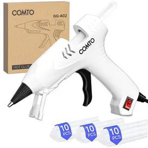 Hot Glue Gun Kit with 30 Sticks, 20W Fast Preheating Mini Hot Glue Gun and Sticks Set for School Crafts DIY Arts and Quick Home Repairs, White Hot Glue Gun Kit with 30 Sticks, 20W Fast Preheating Mini Hot Glue Gun and Sticks Set for School Crafts DIY Arts and Quick Home Repairs, White