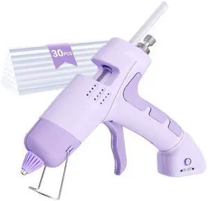 Cordless Hot Glue Gun Kit with 30 Glue Sticks,Built-in 2600mAh Battery Rechargeable Fast Preheating Hot Glue Gun and Sticks Set for School Crafts DIY Arts and Quick Home Repairs Cordless Hot Glue Gun Kit with 30 Glue Sticks,Built-in 2600mAh Battery Rechargeable Fast Preheating Hot Glue Gun and Sticks Set for School Crafts DIY Arts and Quick Home Repairs