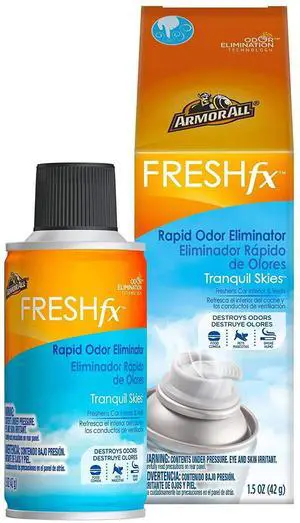 Fresh FX Car Odor Eliminator Spray, Car Air Freshener Spray, Tranquil Skies Scent, 1.5 Oz Fresh FX Car Odor Eliminator Spray, Car Air Freshener Spray, Tranquil Skies Scent, 1.5 Oz