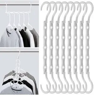 Space Saving Hangers, 8 pcs, 360° Rotating Hooks Space Saving Hangers, 8 pcs, 360° Rotating Hooks