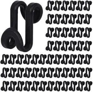 Hanger Hooks Space Saving, 60PCS Clothes Hanger Connector Hooks Closet Space Savers for Hanging Clothes, Black Hanger Hooks Space Saving, 60PCS Clothes Hanger Connector Hooks Closet Space Savers for Hanging Clothes, Black