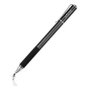 Stylus Pen for Touchscreen, 2-in-1 Disc and Fiber Tip Sensitivity and Precision Stylus Pen for iPad, iPhone Tablet Android Phone Chromebook Switch All Touch Screens Devices, Black Stylus Pen for Touchscreen, 2-in-1 Disc and Fiber Tip Sensitivity and Precision Stylus Pen for iPad, iPhone Tablet Android Phone Chromebook Switch All Touch Screens Devices, Black