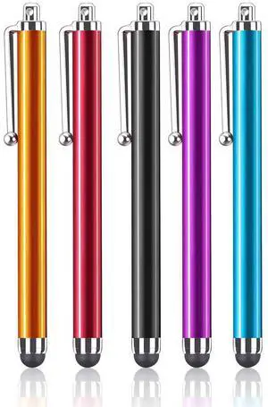 Assorted Colors Stylus Pen Universal Touch Screen Capacitive Stylus for Kindle Touch Screen, for Apple iPad iPhone Xs Max, XS, X, for All Cell Phone,All Tablets (5 Pack) Assorted Colors Stylus Pen Universal Touch Screen Capacitive Stylus for Kindle Touch Screen, for Apple iPad iPhone Xs Max, XS, X, for All Cell Phone,All Tablets (5 Pack)