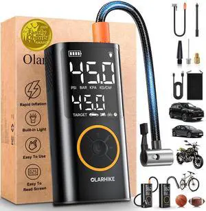 Tire Inflator Portable Air Compressor, Smart Dual Hose System, Auto Air Pump for Car Tires, Bike,Bicycle, Motorcycles,Electric Pump with LED Light & Digital Pressure Gauge Tire Inflator Portable Air Compressor, Smart Dual Hose System, Auto Air Pump for Car Tires, Bike,Bicycle, Motorcycles,Electric Pump with LED Light & Digital Pressure Gauge
