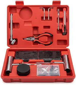 Tire Plug Kit - 68pcs Heavy Duty Tire Repair Kit, Universal Tire Repair Tools to Fix Punctures and Plug Flats Patch Kit for car Motorcycle, Truck, ARBATV, Tractor, RV, SUV, Trailer Tire Plug Kit - 68pcs Heavy Duty Tire Repair Kit, Universal Tire Repair Tools to Fix Punctures and Plug Flats Patch Kit for car Motorcycle, Truck, ARBATV, Tractor, RV, SUV, Trailer