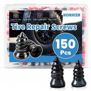 150 PCS Tire Repair Rubber Nail, 2 Size Vacuum Tire Plugs Kit, Quick Emergency Fix Without Disassembly, Repair Plugs for Car, Motorcycle, Bikes, Motorcycle, Truck 150 PCS Tire Repair Rubber Nail, 2 Size Vacuum Tire Plugs Kit, Quick Emergency Fix Without Disassembly, Repair Plugs for Car, Motorcycle, Bikes, Motorcycle, Truck