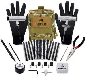 Tire Repair Kit - 40PCS Heavy Duty Tire Plug Kit with Storage Bag, Universal Zinc Alloy Puncture Repair Tools for Car, Motorcycle, Truck, ARB, ATV, UTV, Tractor, RV, SUV, Trailer Tire Repair Kit - 40PCS Heavy Duty Tire Plug Kit with Storage Bag, Universal Zinc Alloy Puncture Repair Tools for Car, Motorcycle, Truck, ARB, ATV, UTV, Tractor, RV, SUV, Trailer