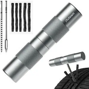 Compact Tire Repair Kit with Plugs Fix Punctures & Plug Flats with Ease - Capsule Style Flat Tire Puncture Repair Kit for Motorcycle, Car, ATV, UTV, Mountain Bike, Etc Compact Tire Repair Kit with Plugs Fix Punctures & Plug Flats with Ease - Capsule Style Flat Tire Puncture Repair Kit for Motorcycle, Car, ATV, UTV, Mountain Bike, Etc