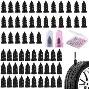 60 Pcs Tire Repair Screws, Tire Patch Kit, Screw in Tire Plugs,Quick Tool Tire Plugs, Self-Service Tire Repair Rubber Nail Kit for Patching Punctures in Vacuum Tires of Cars, Motorcycles (60) 60 Pcs Tire Repair Screws, Tire Patch Kit, Screw in Tire Plugs,Quick Tool Tire Plugs, Self-Service Tire Repair Rubber Nail Kit for Patching Punctures in Vacuum Tires of Cars, Motorcycles (60)
