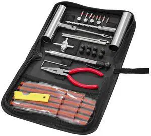 Car Tire Repair Kits, Heavy Duty Auto Tire Plug Repair Tools to Fix Punctures Plug Flats, Vehicle Patch Repairing Set Accessories, Universal for RV, SUV, Truck, Motorcyle (45PCS) Car Tire Repair Kits, Heavy Duty Auto Tire Plug Repair Tools to Fix Punctures Plug Flats, Vehicle Patch Repairing Set Accessories, Universal for RV, SUV, Truck, Motorcyle (45PCS)