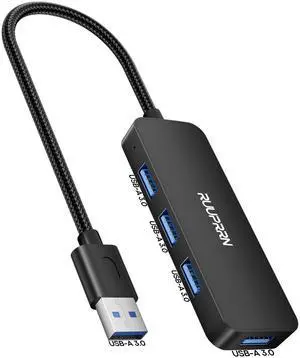USB 3.0 Hub, 4-Port USB-A Splitter, 5Gbps High-Speed Data Adapter, Plug & Play USB Extender Hub for Laptop, PC, Desktop, Keyboard, Mouse, Flash Drive, External HDD, Printer, 1FT USB 3.0 Hub, 4-Port USB-A Splitter, 5Gbps High-Speed Data Adapter, Plug & Play USB Extender Hub for Laptop, PC, Desktop, Keyboard, Mouse, Flash Drive, External HDD, Printer, 1FT