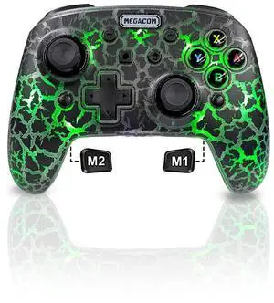 Pro Controller - Wireless Gamepad for Switch, PC (Windows & Steam), Steam Deck Bluetooth Gaming Controller with 2 Remap Keys, Rechargeable Battery, RGB Breathing Light, Adjustable Vibration Pro Controller - Wireless Gamepad for Switch, PC (Windows & Steam), Steam Deck Bluetooth Gaming Controller with 2 Remap Keys, Rechargeable Battery, RGB Breathing Light, Adjustable Vibration