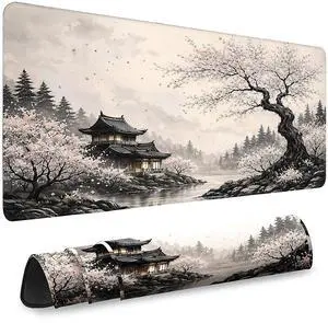 Gaming Desk Mat with Silky Smooth Surface & Exquisite Patterns,31.5x11.8 Inches Large-Sized Mouse Pad, Perfect for Extended Gaming,Work,and Home Office Decor (Japanese Ink Painting 2) Gaming Desk Mat with Silky Smooth Surface & Exquisite Patterns,31.5x11.8 Inches Large-Sized Mouse Pad, Perfect for Extended Gaming,Work,and Home Office Decor (Japanese Ink Painting 2)